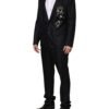 Black MARTINI King Skeleton 2 Piece Suit