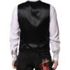 Black Lurex Dress Formal Men Waistcoat Vest