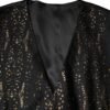 Black Lurex Dress Formal Men Waistcoat Vest