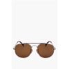 Aviator Sunglasses with Orange Lenses