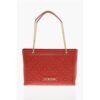 LOVE Quilted Tote Bag with Golden Chain