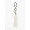 Metal Keyring with Real Fur Pendant