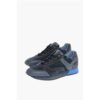 CC COLLECTION Leather and Fabric Low Top Sneakers