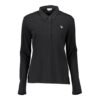 Black Cotton Women Polo Shirt