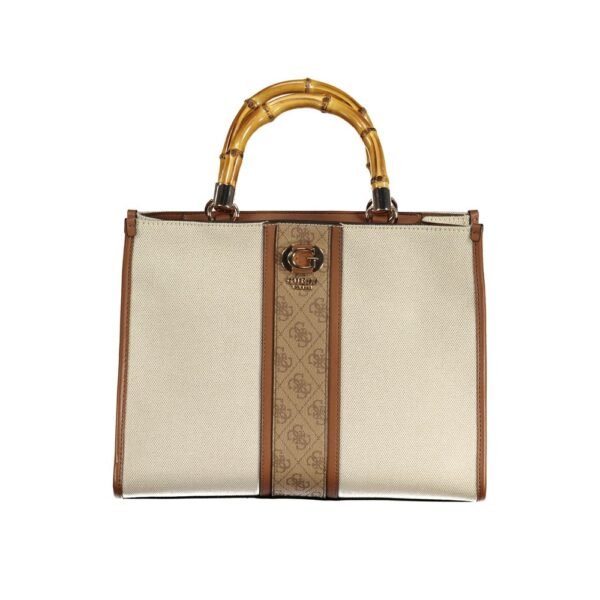 7395894.jpeg Beige Cotton Handbag