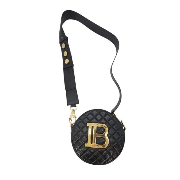 Screenshot Black Leather Crossbody Bag
