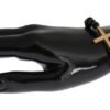 Gold Plated Sterling Bracelet with CZ Diamond Cross
