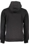 GIAN MARCO VENTURI MEN'S BLACK ZIP-LESS SWEATSHIRT