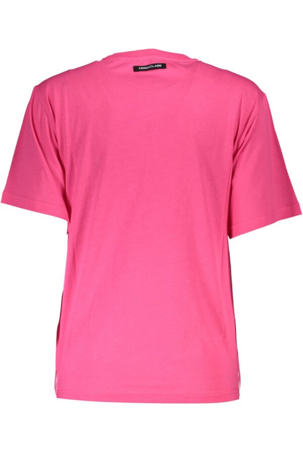 cavalliclasst-shirtmanichecortedonnarosa_2.jpg CAVALLI CLASS T-SHIRT SHORT SLEEVES WOMEN PINK