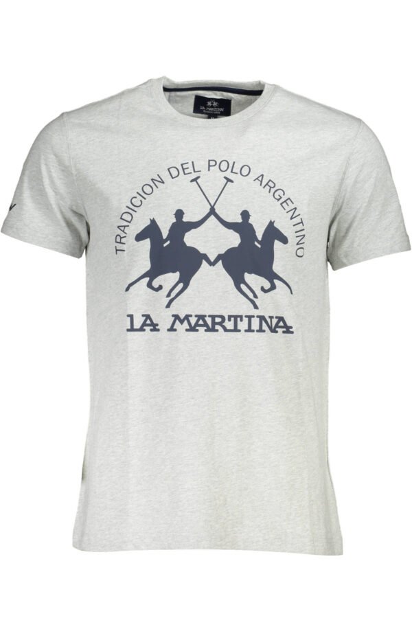 lamartinat-shirtmanichecorteuomogrigio_1.jpg LA MARTINA SHORT SLEEVE T-SHIRT MEN