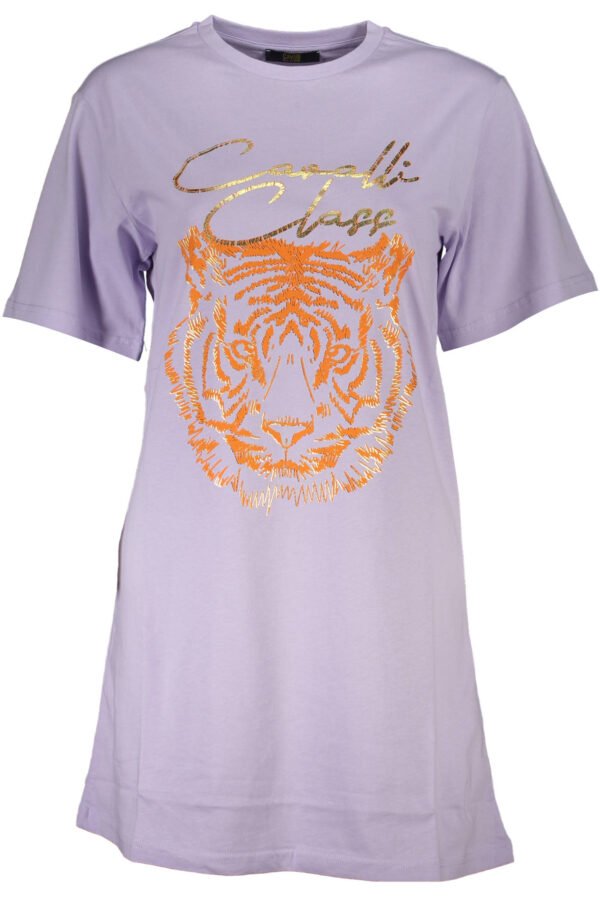 cavalliclasst-shirtmanichecortedonnaviola_1.jpg CAVALLI CLASS T-SHIRT SHORT SLEEVES WOMEN PURPLE