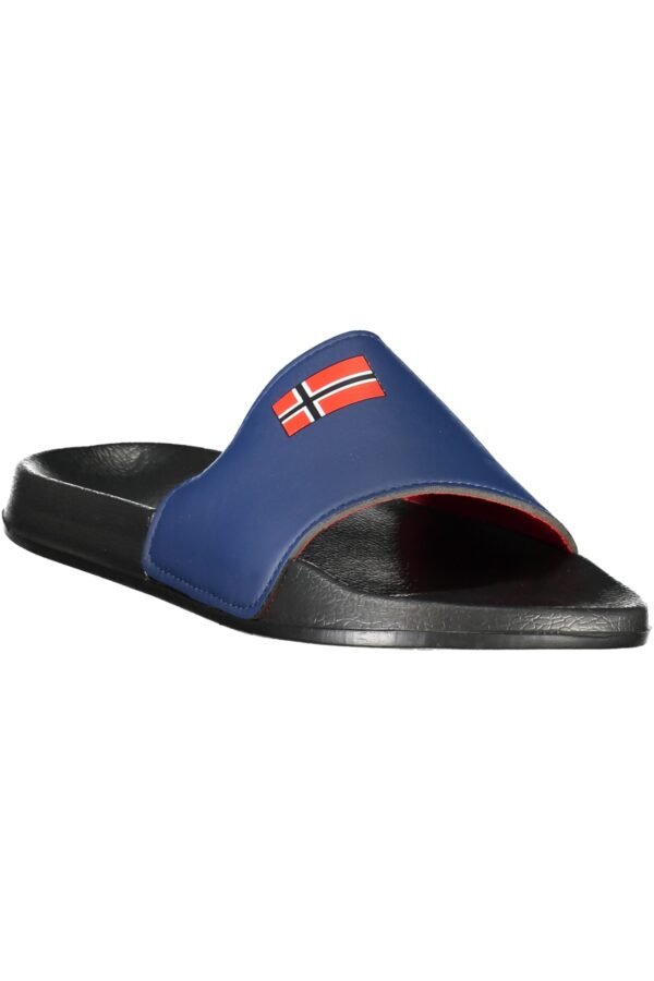 norway1963calzaturaciabattauomonero_2.jpg NORWAY 1963 MEN'S BLUE SLIPPER FOOTWEAR