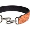 Black Beige Exotic Leather Bag Shoulder Strap