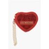 LOVE Heart-Shaped Coin Purse Embellished with Rhinestones