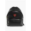 LOVE Faux Leather Backpack with Metal Heart