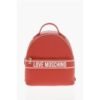 LOVE Faux Leather Backpack with Printed Contrasting Logo