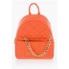 LOVE Quilted Faux Leather Backpack with Matched Pouch