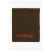 Virgin Wool Scarf With Contrast Embroidery Logo