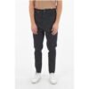 THE GODFATHER OF DENIM Raw Denim Low-crotch Jeans with Satin