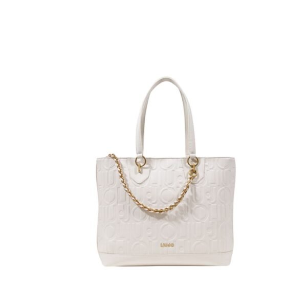 7513545.jpeg Cream Polyethylene Handbag