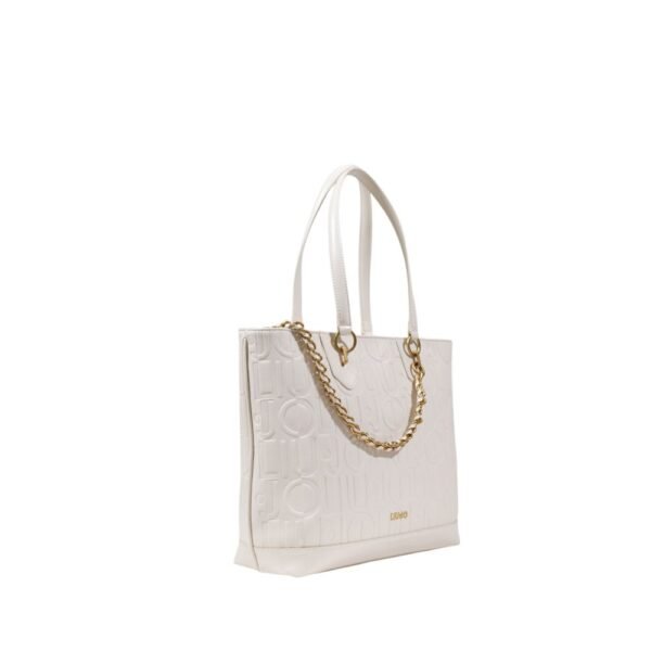 7513549.jpeg Cream Polyethylene Handbag