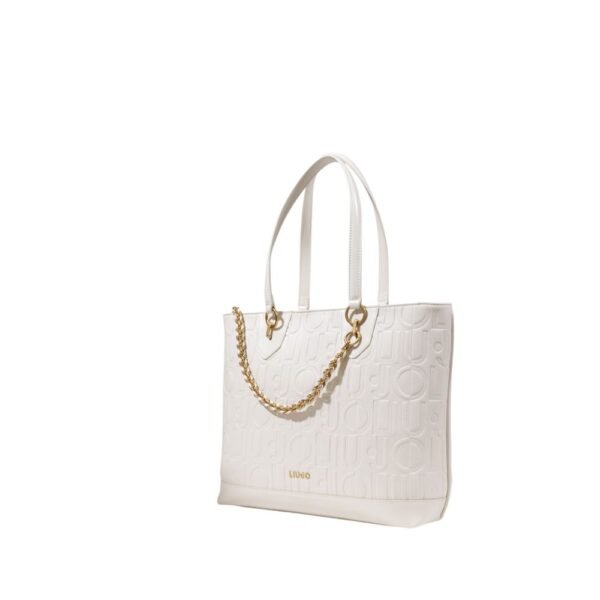 7513552.jpeg Cream Polyethylene Handbag