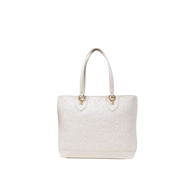 7513557.jpeg Cream Polyethylene Handbag