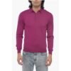 Cashmere Blend Long Sleeved Polo