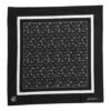 Black White Printed Square Foulard Scarf