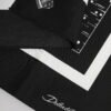 Black White Printed Square Foulard Scarf