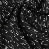 Black White Printed Square Foulard Scarf