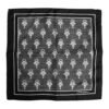 Black White Printed Square Foulard Scarf