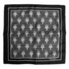 Black White Printed Square Foulard Scarf