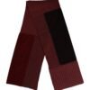 Maroon Black Neck Warmer Wrap Shawl Scarf