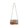 Beige Synthetic Handbag