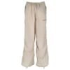Beige Nylon Jeans & Pant