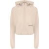 Beige Nylon Jackets & Coat
