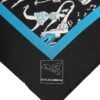 Black Jazz Club Silk Square Men Foulard Scarf