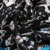 Black Jazz Club Silk Square Men Foulard Scarf