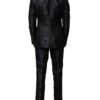 Black Jacquard 3 Piece Single Breasted Suit