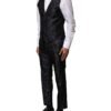 Black Jacquard 3 Piece Single Breasted Suit