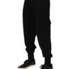 Black Cotton Logo Jogger Sweatpants Pants