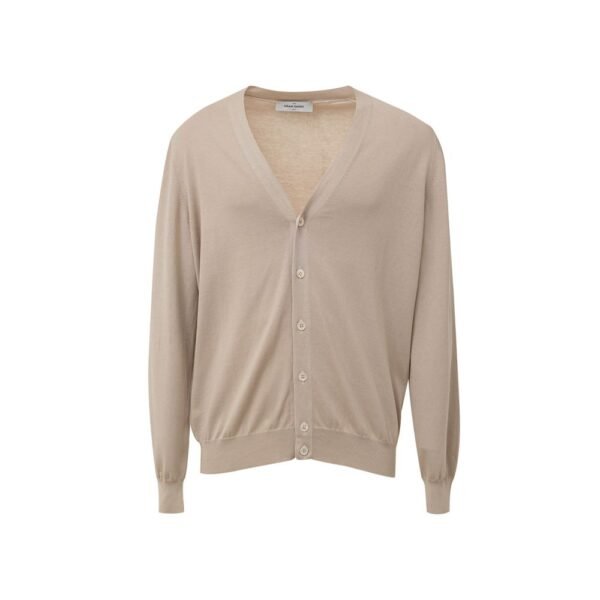 8030601.jpeg Beige Cotton Cardigan