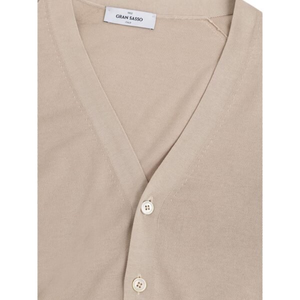 8030609.jpeg Beige Cotton Cardigan