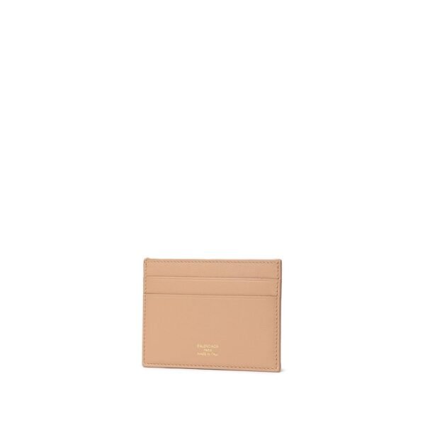 Beige Leather Cardholder