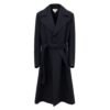 Blue Cotton Trench Coat