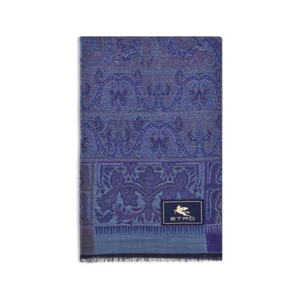 jacquard wool and silk Scarf