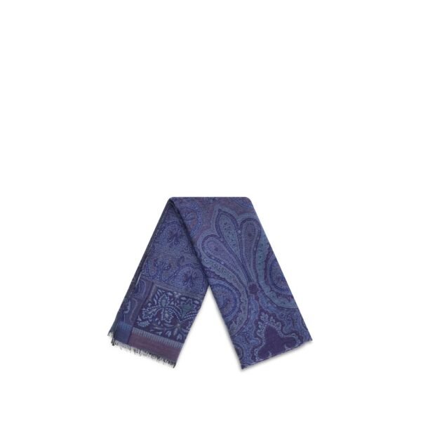 jacquard wool and silk Scarf