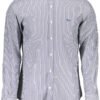 HARMONT & BLAINE MEN'S BLUE LONG SLEEVE SHIRT
