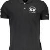 LA MARTINA MEN'S SHORT SLEEVE POLO BLACK